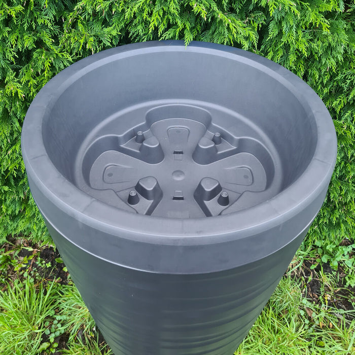 Tuinartikelen.nu - Regenton Wave - 240 liter - Antraciet