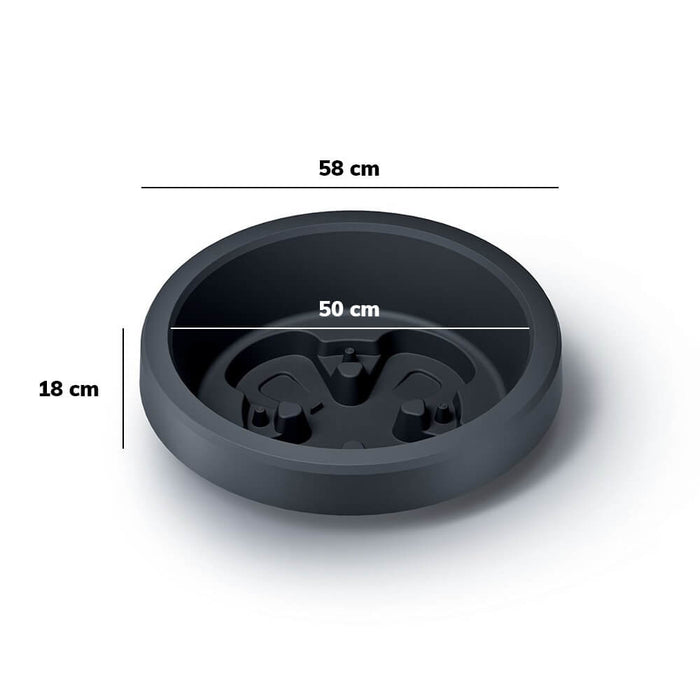 Tuinartikelen.nu - Regenton Wave - 240 liter - Antraciet