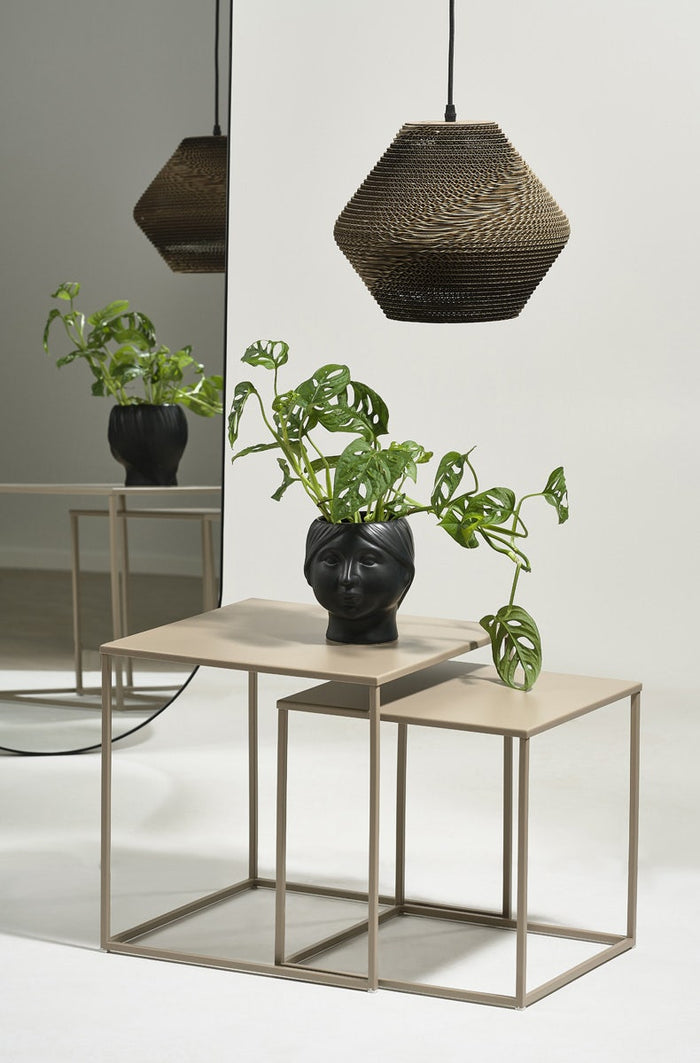 Villa Collection Alk hanglamp bruin - met zwart koord