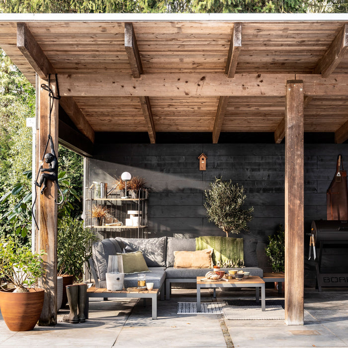 WOOOD La Vida Loungeset - Teak/Antraciet