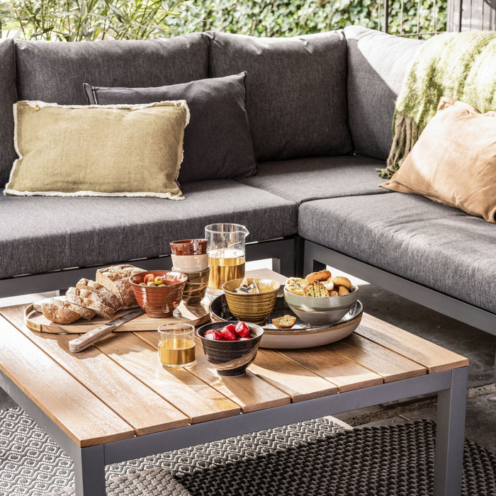 WOOOD La Vida Loungeset - Teak/Antraciet