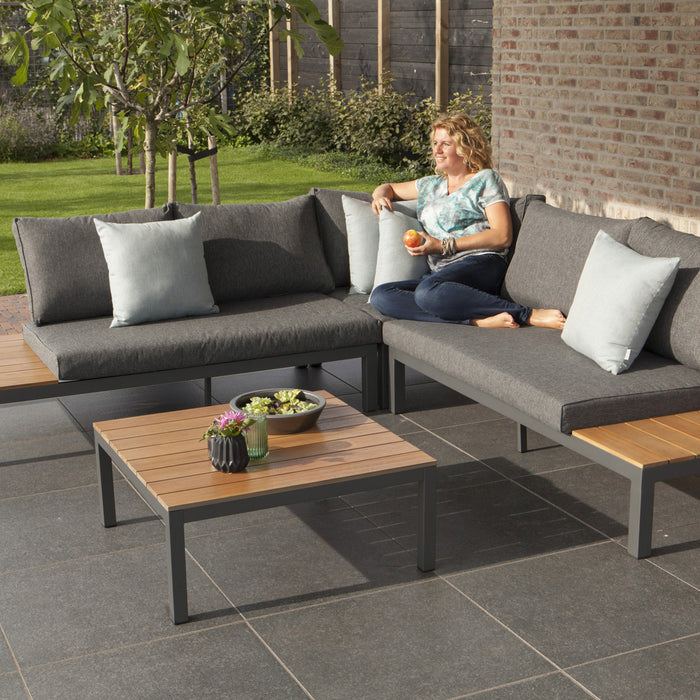 WOOOD La Vida Loungeset - Teak/Antraciet