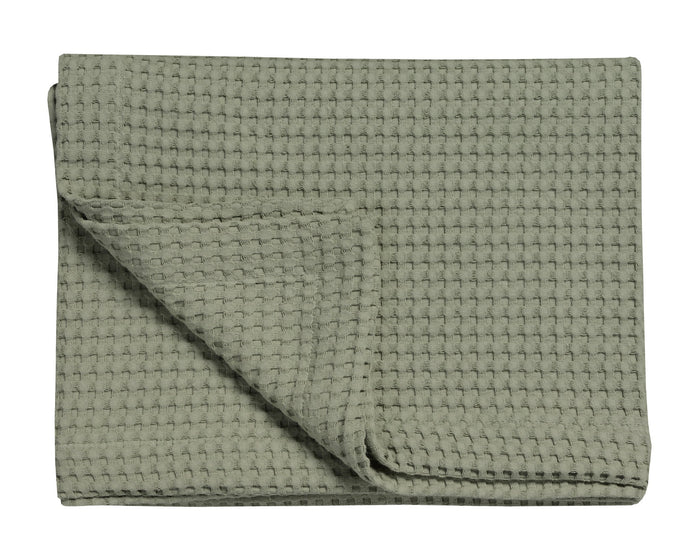 Home Pique Sprei Light Olive | 160 cm x 250 cm | Groen | Katoen