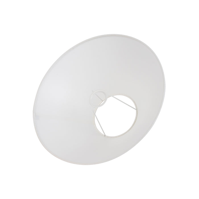 QAZQA Linnen lampenkap wit rond schuin 40|15|16