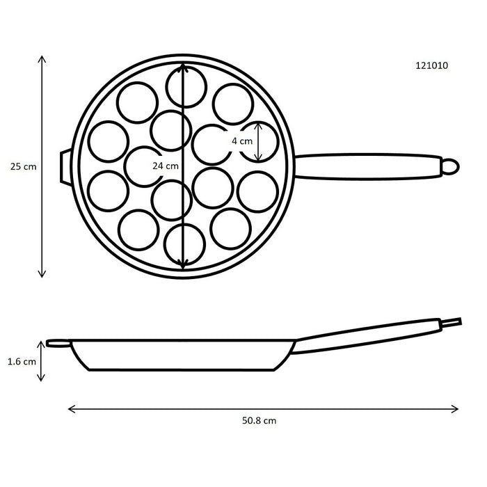 Ronneby Bruk Maestro Poffertjespan Ø 25 cm