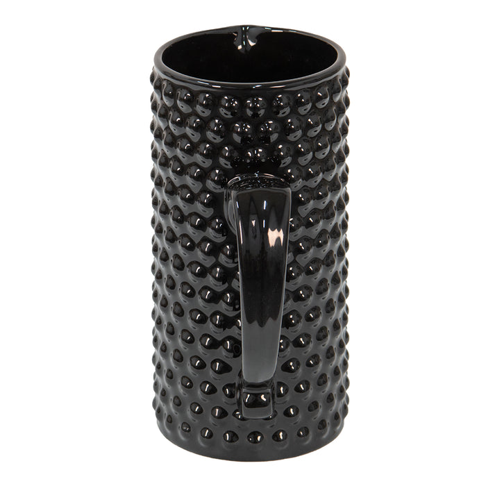 Clayre & Eef Decoratie Kan 14x9x20 cm Zwart Keramiek Waterkan