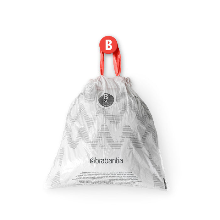 Brabantia Type B PerfectFit Afvalzak 5 Liter - 20 zakken