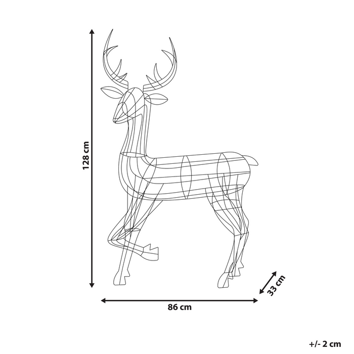 Beliani - MAHLATTI - Kerstdecoratie - Zwart - IJzer