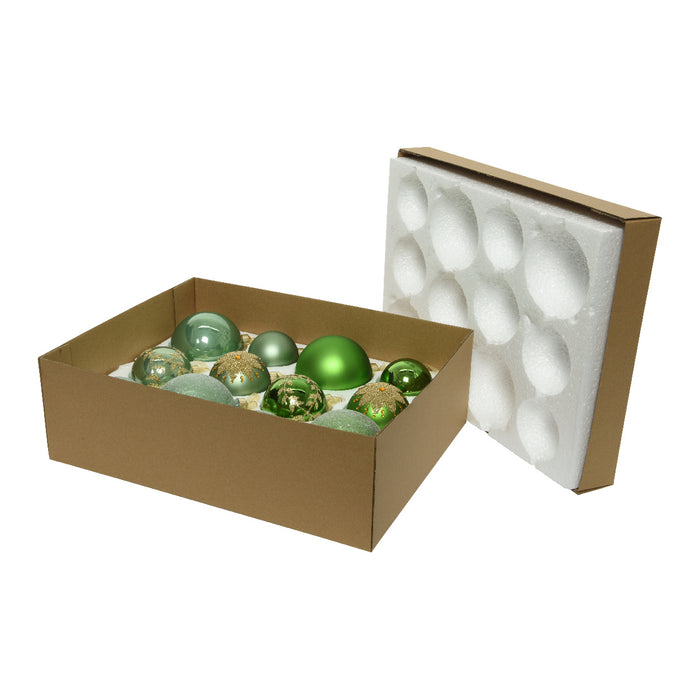 Kerstballen glas mix