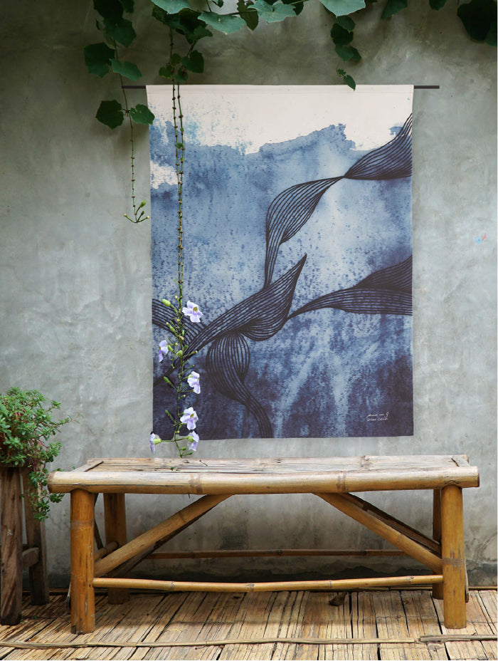 Urban Cotton - Laws of Motion Small - Wandkleed Outdoor