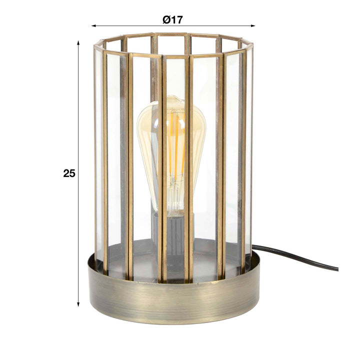 Hoyz - Industriele Tafellamp - Vintage Metaal - Cylinder