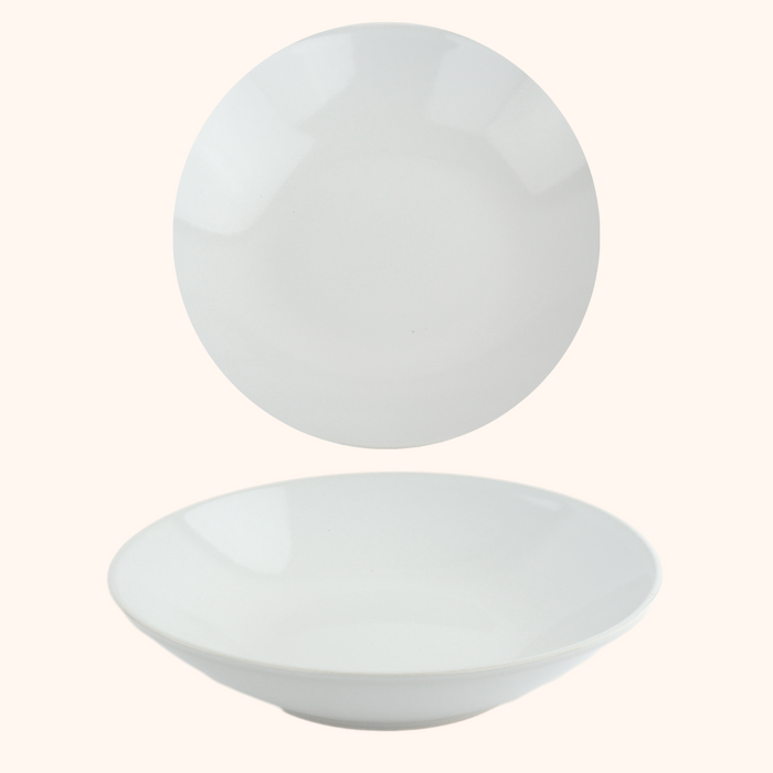 OTIX Diepe Borden Bordenset Wit Pastaborden Soepborden 6 stuks 20cm...