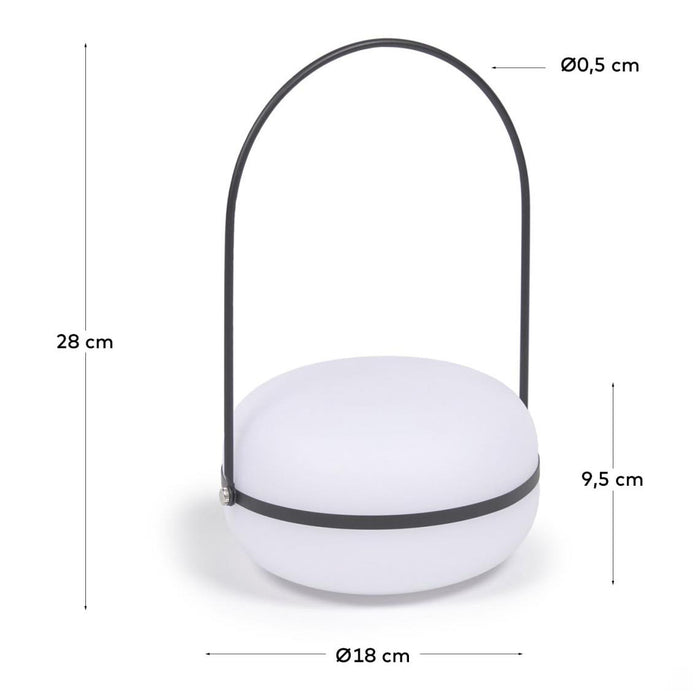 Kave Home Tea Tafellamp - Zwart