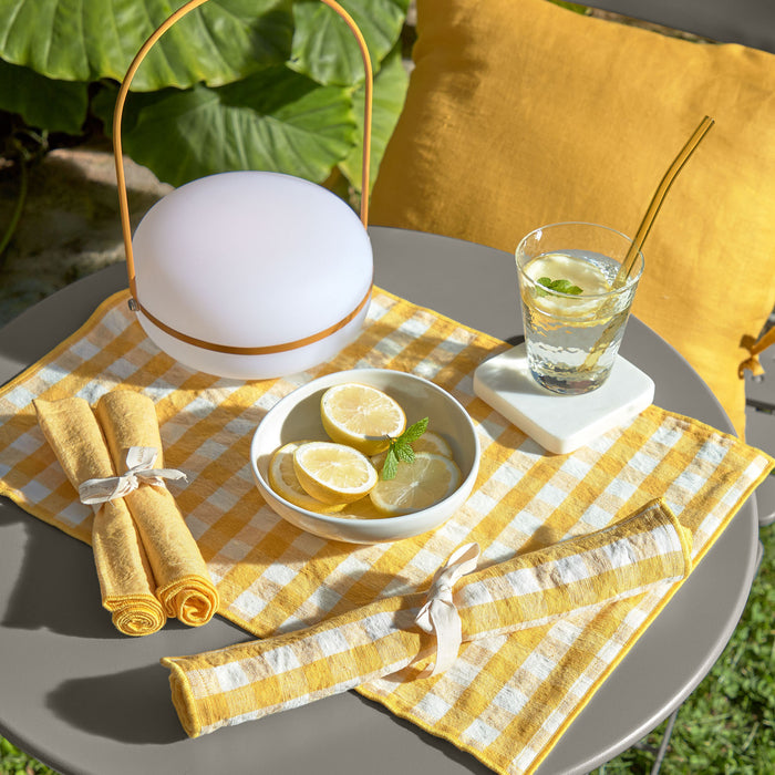 Kave Home Tea Tafellamp - Geel