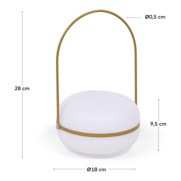 Kave Home Tea Tafellamp - Geel