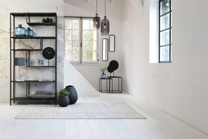 Light & Living Tafelklok Waiwo - Zwart|Goud - 30x10x45,5cm