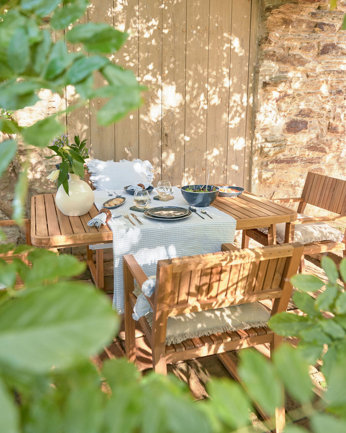 Kave Home - Vilma uittrekbare tafel voor buiten in massief acaciahout