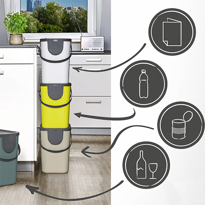 Rotho Albula Afvalscheidingsprullenbak 25 L