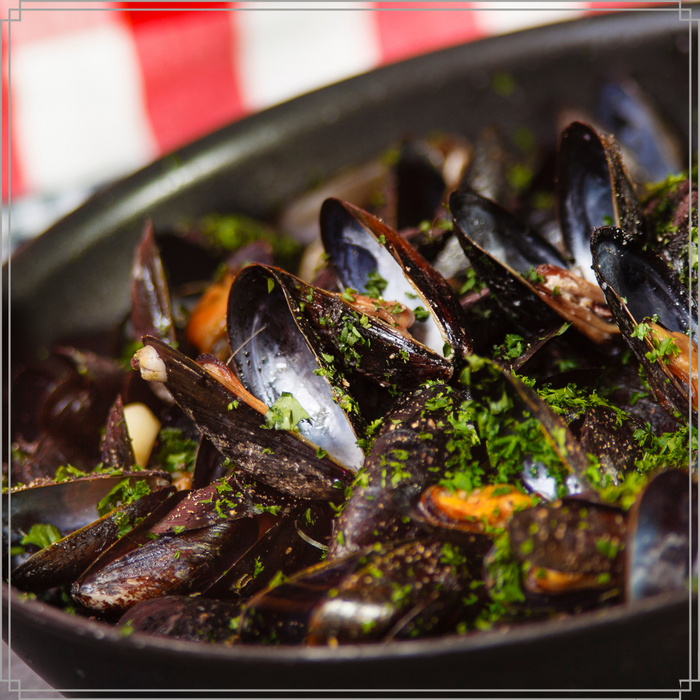 OTIX Mosselpan Mosselpot Inductie Alle warmtebronnen Zwart Emaille...