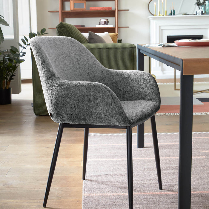Kave Home Konna Eetkamerstoel - Donkergrijs