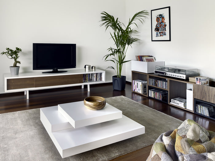 TemaHome Salontafel Slate - L90 X B90 X H30 Cm - Mat Wit