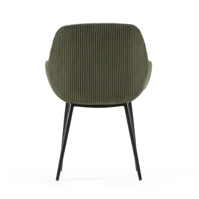 Kave Home Konna Eetkamerstoel - Donkergroen