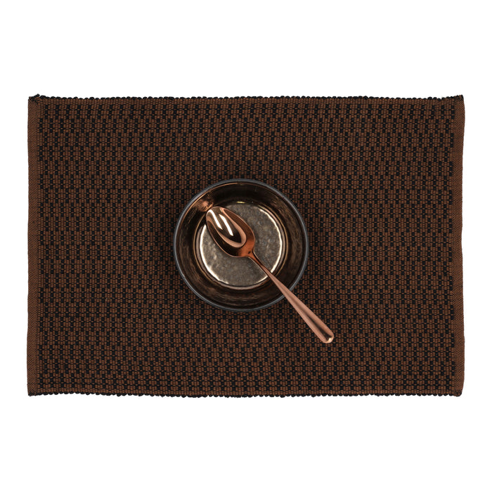 Södahl Graphic Placemat 33 x 48 cm - Bruin/Zwart - 2 st.