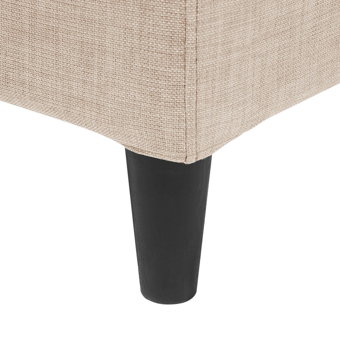 Beliani-FITOU -Tweepersoonsbed-Zandbeige-160 x 200 cm-Polyester