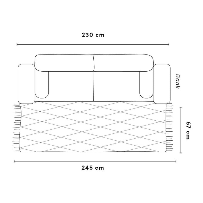 Zuiver Nepal Vloerkleed 67 x 245 cm - Bruin