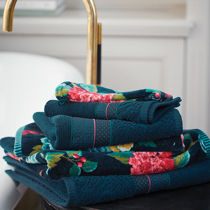 Pip Studio Good Evening Washand - Donkerblauw