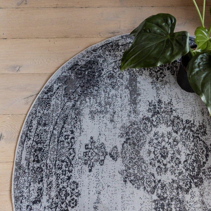 EVA Interior Vintage Vloerkleed Bloom rond Grijs