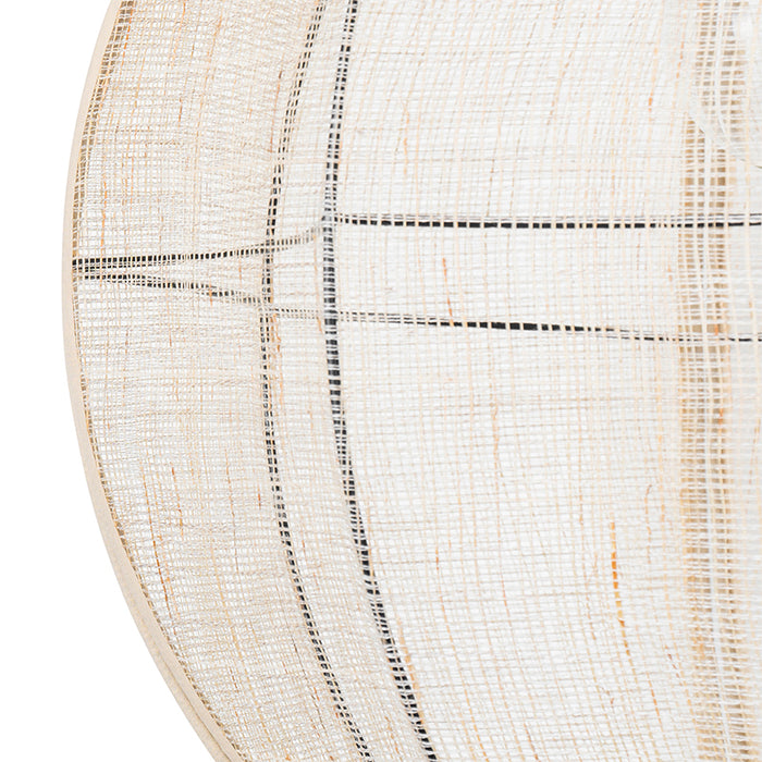 QAZQA Oosterse hanglamp bruin stof 46 cm - Rob