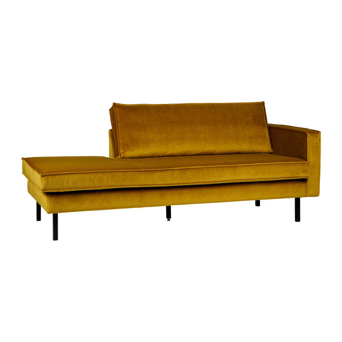 WOOOD Rodeo Daybed Rechts - Velvet - Oker