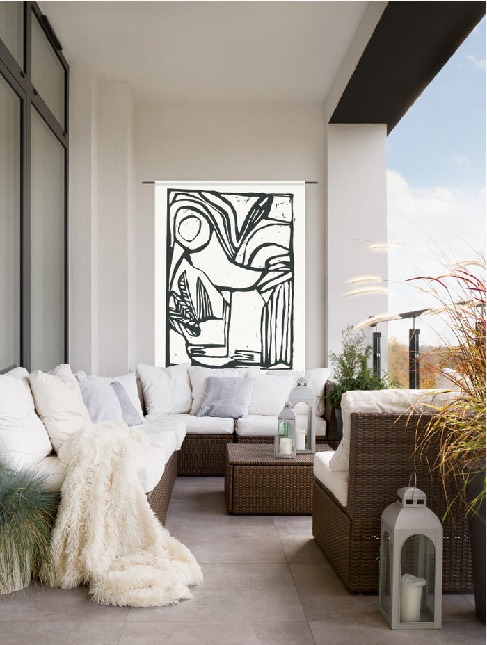 Urban Cotton - Vogel Medium - Wandkleed Outdoor