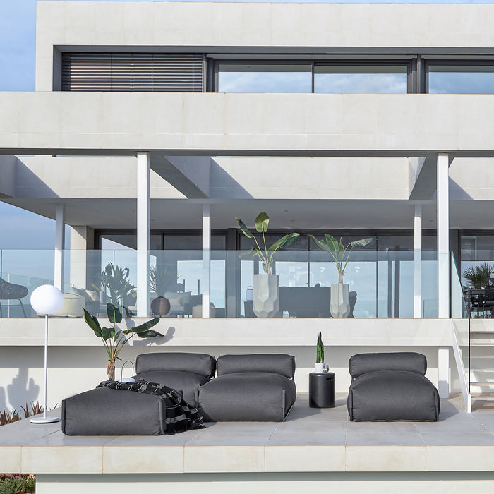 Kave Home Square Lounger - Donkergrijs - D 101 x B 101 x H 35 cm