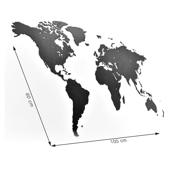 Mimi Houten Wereldkaart Puzzel 90 x 150 cm