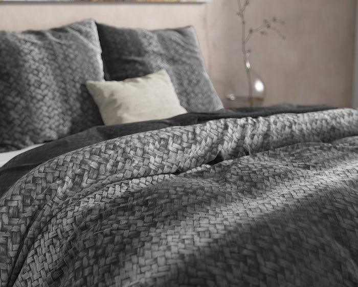 Dreamhouse Flanel Dekbedovertrek Gradient Antraciet-240x200|220