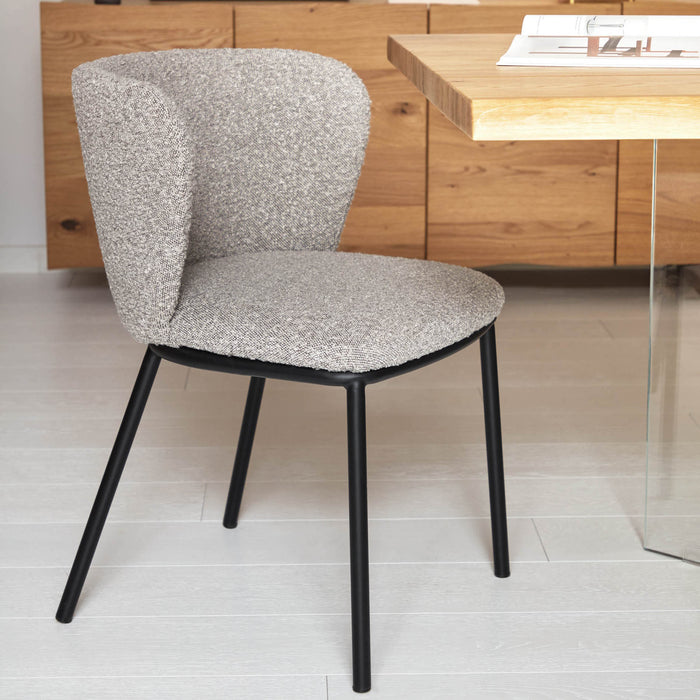 Kave Home Ciselia Eetkamerstoel - Lichtgrijs