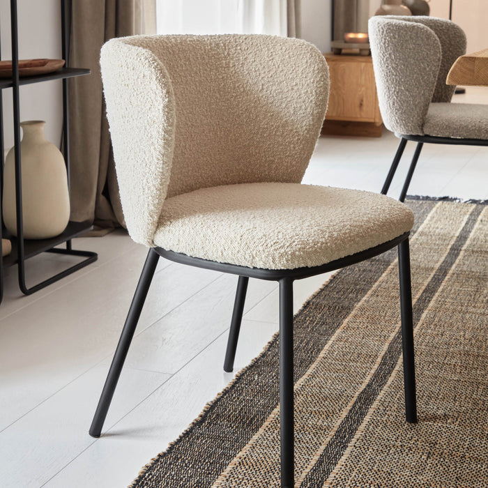 Kave Home Ciselia Eetkamerstoel - Wit