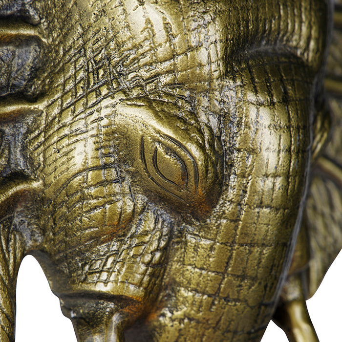 QAZQA Vintage wandlamp goud - Animal Elefant