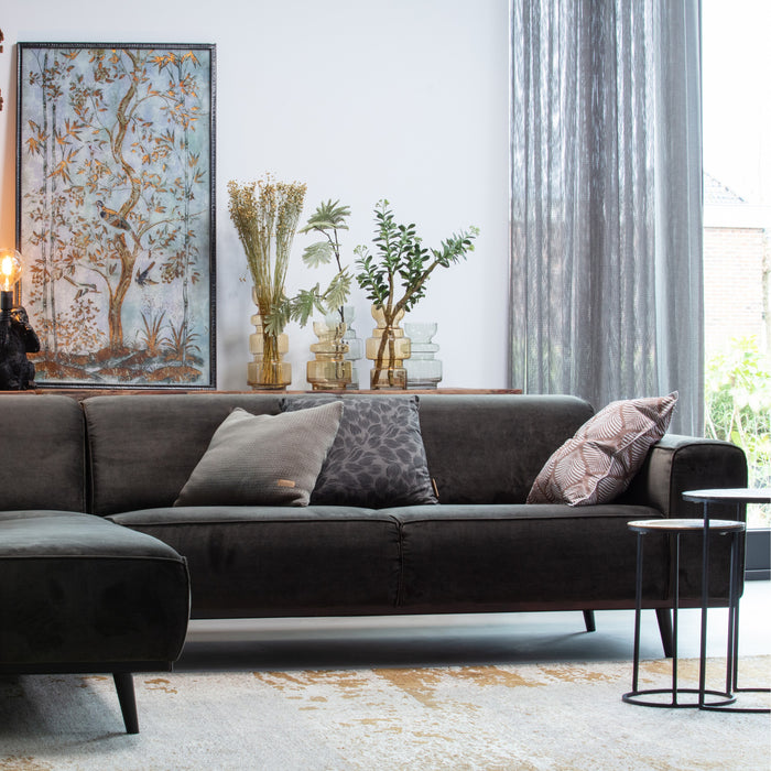 WOOOD Statement Hoekbank Rechts - Fluweel - Warm Green