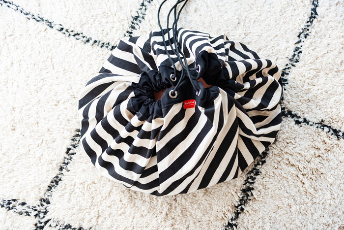 Play & Go Stripes Black toy storage bag