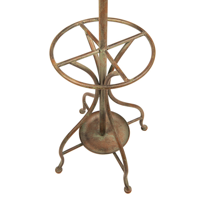 Clayre & Eef Kapstok Staand Ø 47x184 cm Groen Ijzer