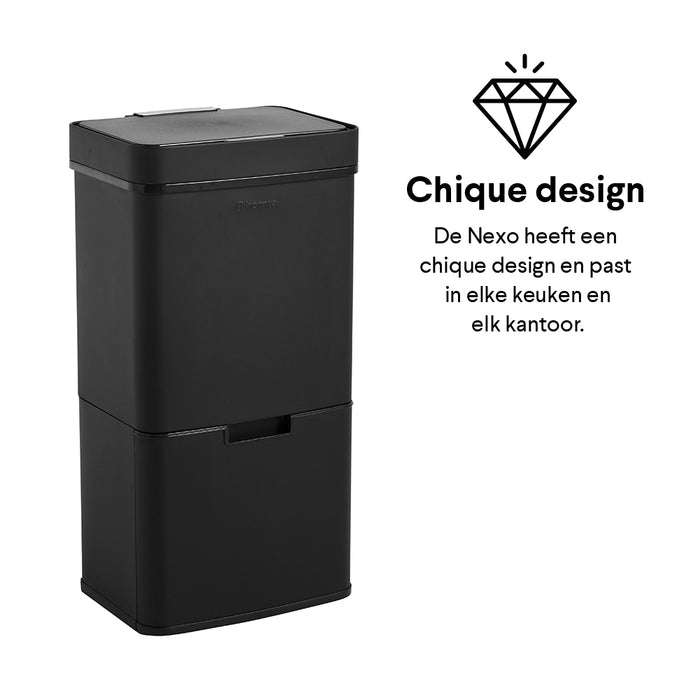 Homra Nexo Afvalemmer 72 Liter (48+12+12 Liter)