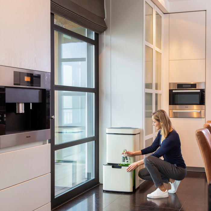 Homra Nexo Afvalemmer 72 Liter (48+12+12 Liter) - Wit/crème