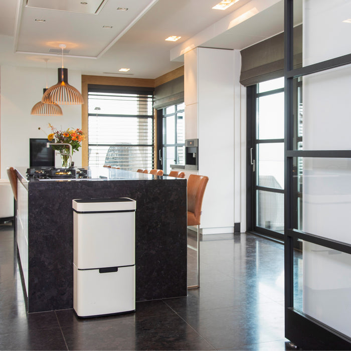 Homra Nexo Afvalemmer 72 Liter (48+12+12 Liter) - Wit/crème