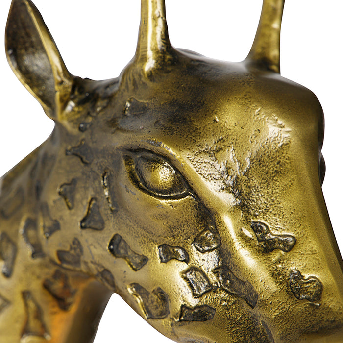 QAZQA Vintage wandlamp messing - Animal Giraf