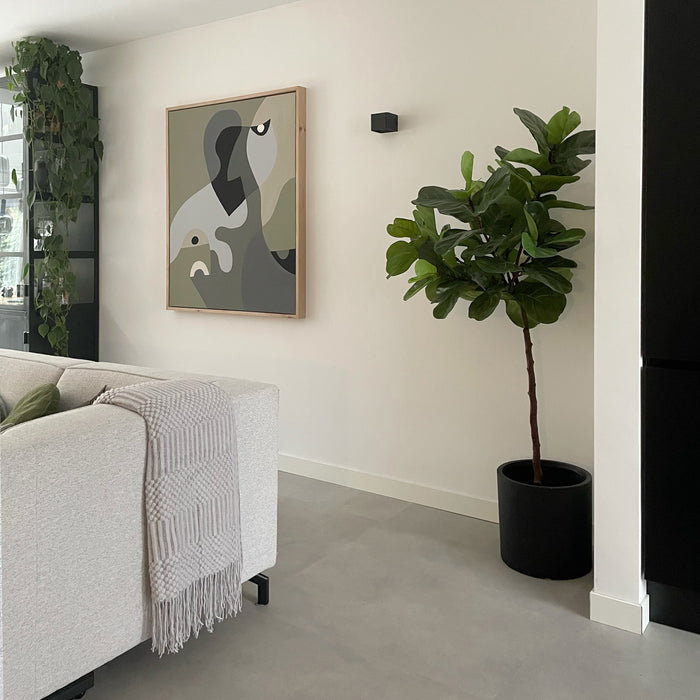 QUVIO Plaid  - 220 x 127 cm - Polyester - Grijs