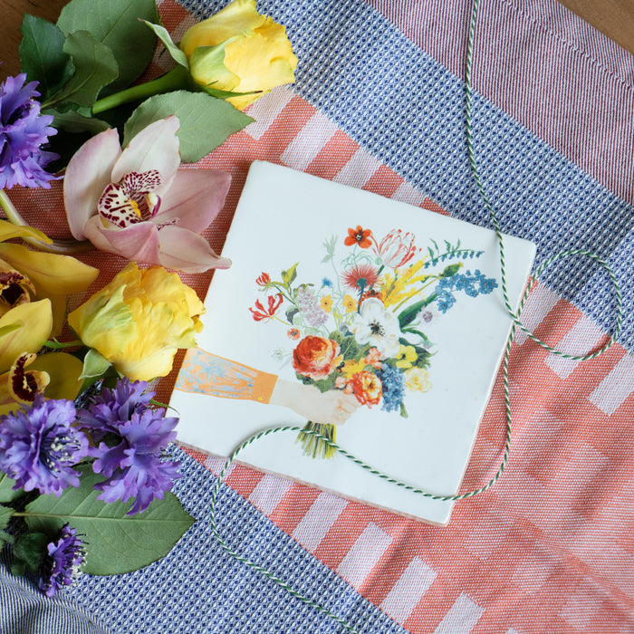 StoryTiles Flower Say It All Wandtegel 10 x 10 cm