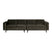 WOOOD Statement 4-zitsbank - Fluweel - Warm Green